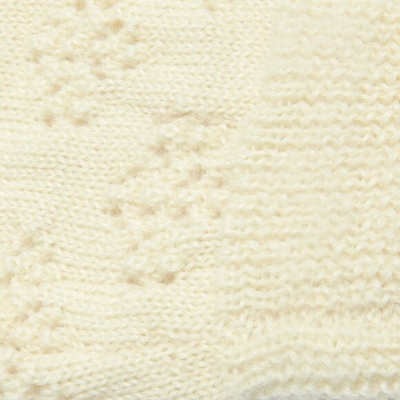 Sundazed (Belgium) Victorian Floral Eyelet Lace Knit Virgin Wool Pullover : L - Picture 4 of 5